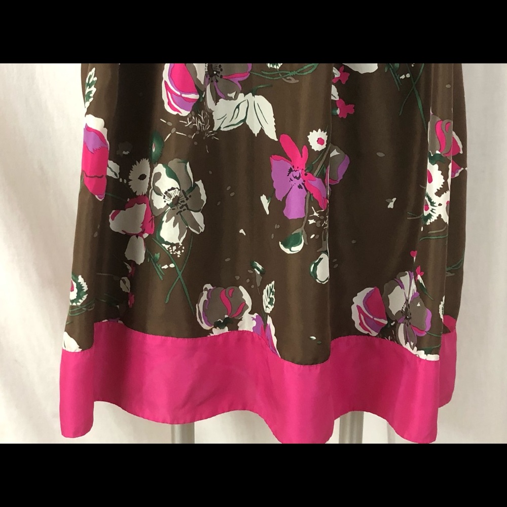 Y2K Guess silk floral dress sz 3 garden‎ party juniors - Picture 5 of 8